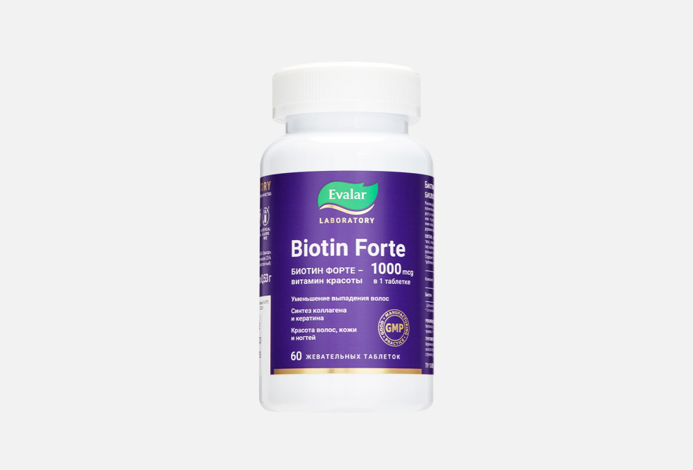 БАД ЭВАЛАР Biotin Forte 1000 Mcg 60 шт