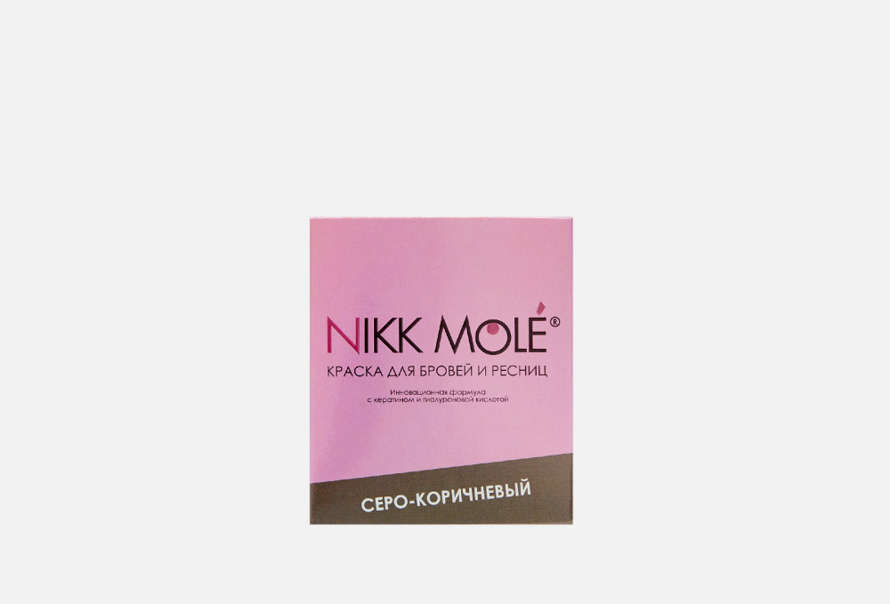 фото Краска в саше + окислитель (серо-коричневый) nikk mole