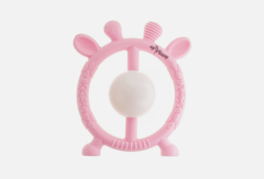 Прорезыватель-погремушка MIYOUMI Baby Pink 1 шт