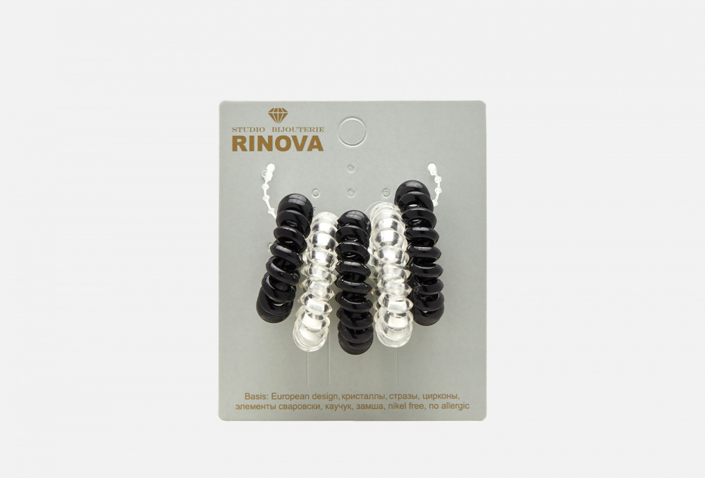 Резинка-спиралька для волос, 5 шт. RINOVA - фото 1