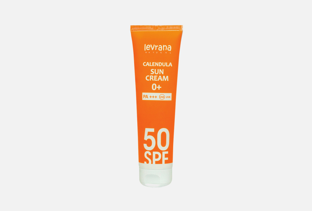Солнцезащитный крем для лица и тела 50SPF LEVRANA Calendula 50spf 0+ 100 мл