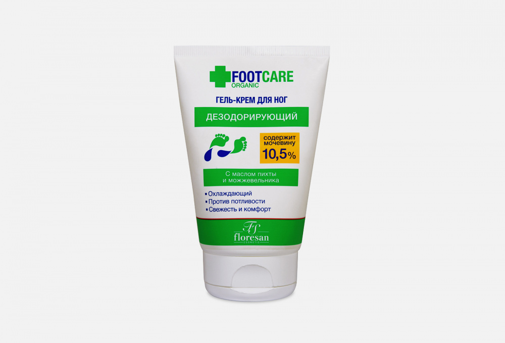 Гель-крем для ног охлаждающий дезодорирующий против потливости FLORESAN - фото 1
