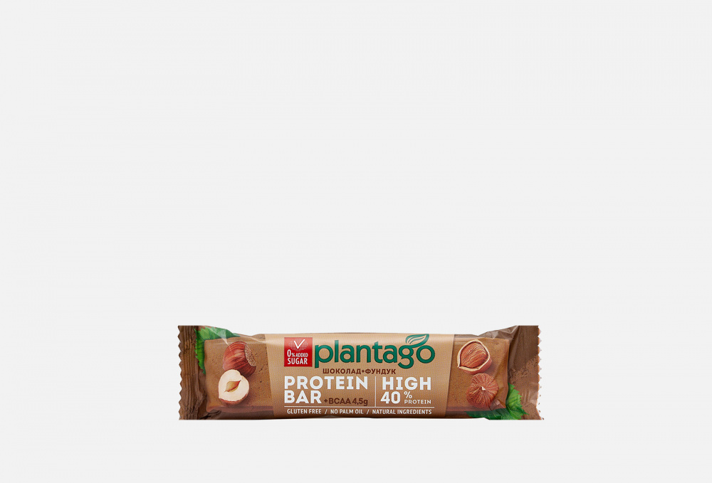 Протеиновый батончик PLANTAGO Шоколад-фундук 50 гр цена и фото