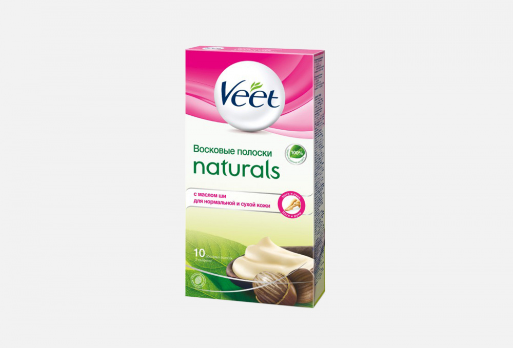 фото Восковые полоски с маслом ши veet