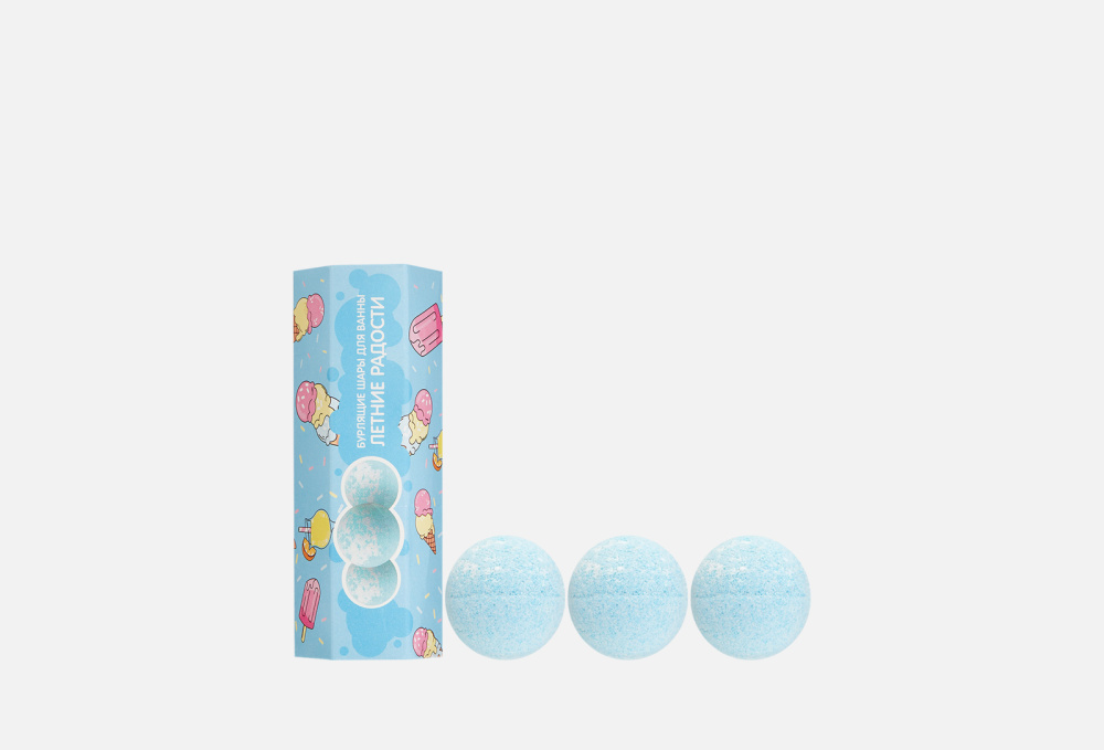 Подарочный набор Бурлящих шаров для ванны CAFE MIMI Летние Радости 1