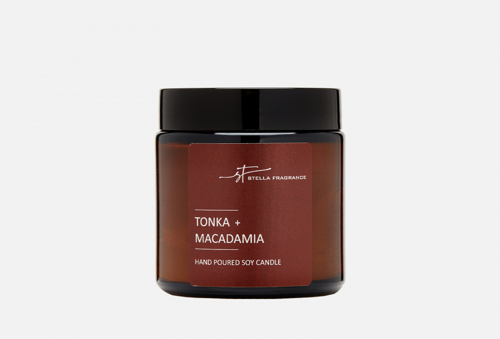 Ароматическая свеча STELLA FRAGRANCE Tonka+macadamia 90 гр