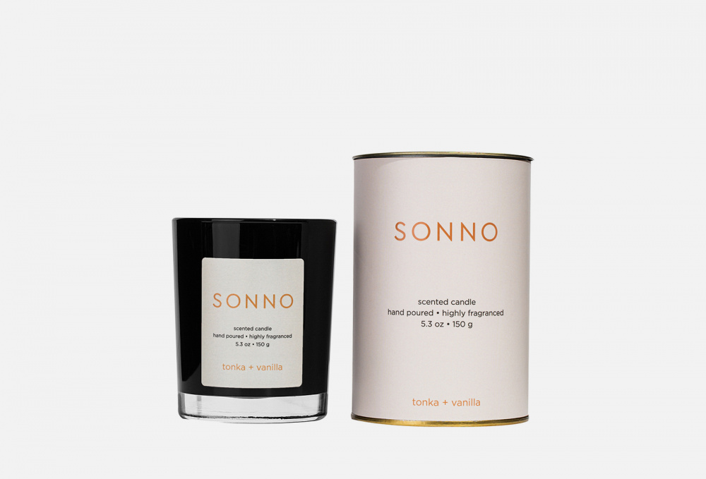 Ароматическая свеча SONNO Tonka+vanilla 150 гр