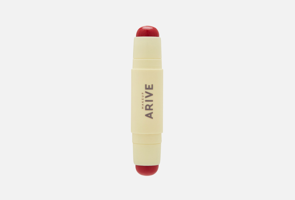 Двойные румяна в стике ARIVE MAKEUP, цвет красный