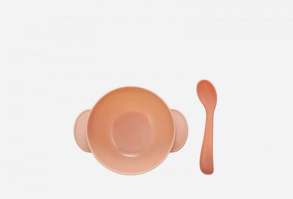 Набор для кормления: тарелка на присоске, крышка и ложка ROXY-KIDS