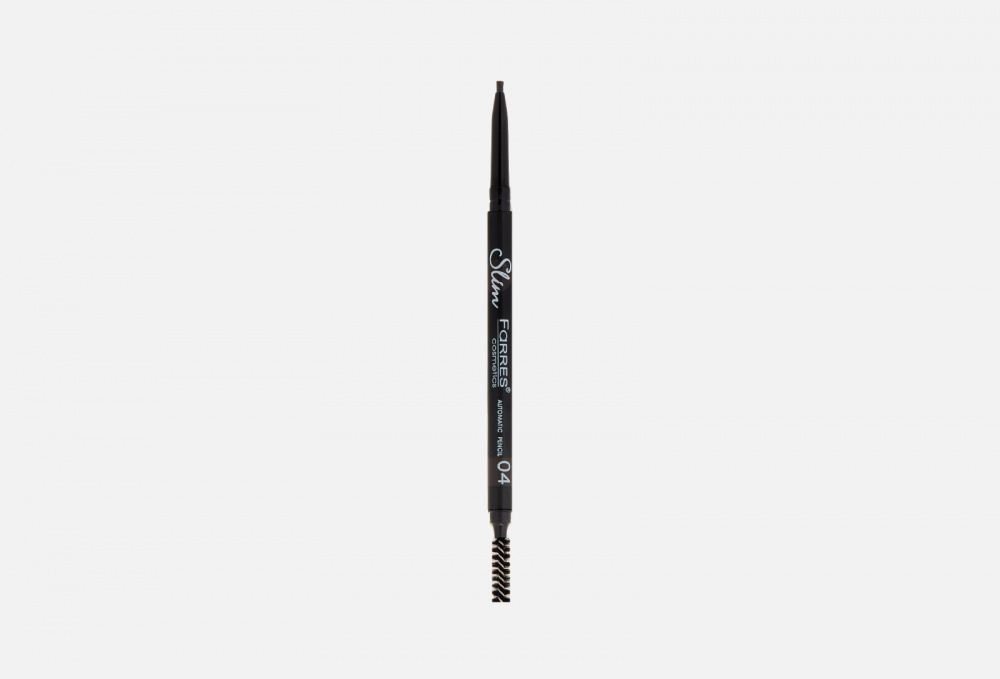Механический карандаш для бровей c тонким стержнем и щеточкой FARRES, цвет серый - фото 1