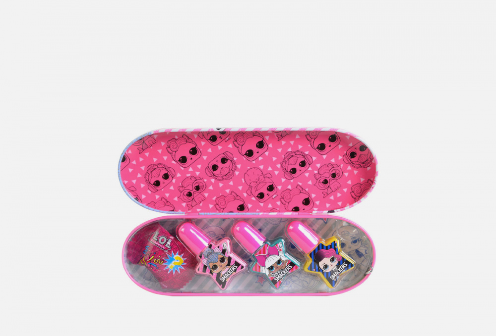 Игровой набор детской декоративной косметики для ногтей в пенале MARKWINS - фото 1