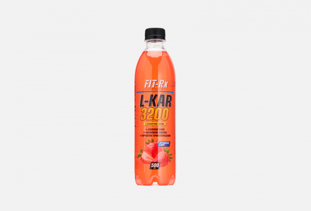 цена Напиток со вкусом клубники FIT- RX L-kar 3200 500 мл