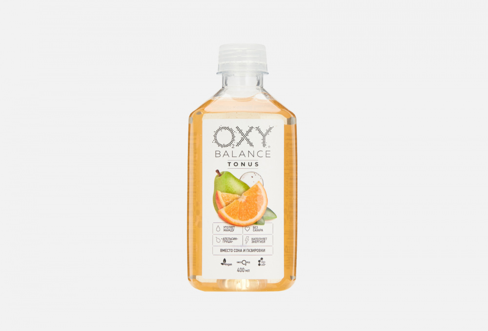 Напиток на основе артезианской воды со вкусом апельсин-груша OXY BALANCE Tonus 400 мл