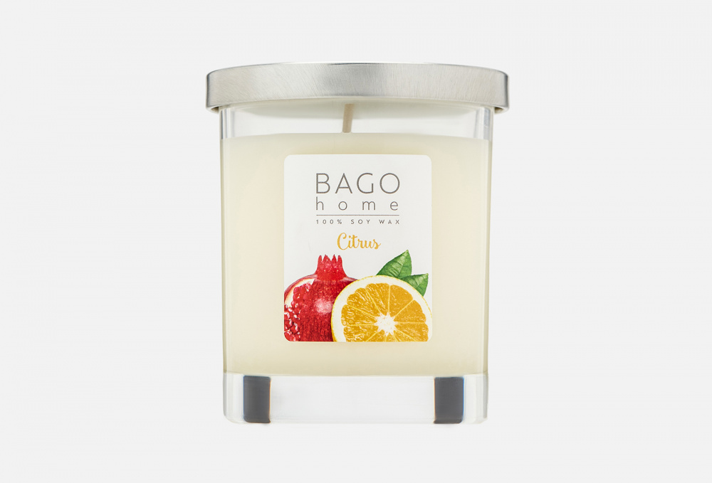 Ароматическая свеча BAGO HOME Citrus 132 гр