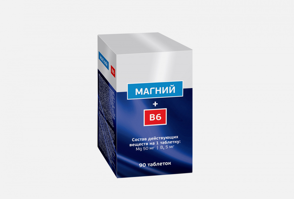 Биологически активная добавка NATURALIS Magnesium+b6 90 шт