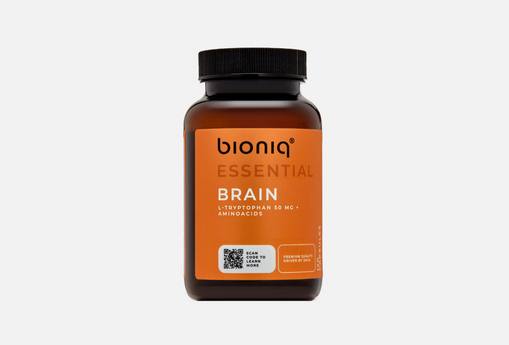 БАД для улучшение памяти и внимания BIONIQ Brain L-триптофан, Витамины Группы B 120 шт