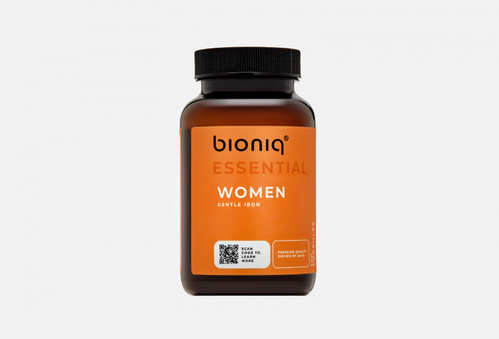 БАД для женского здоровья BIONIQ Women Железо, Витамин C, Витамин B9 И B12 120 шт