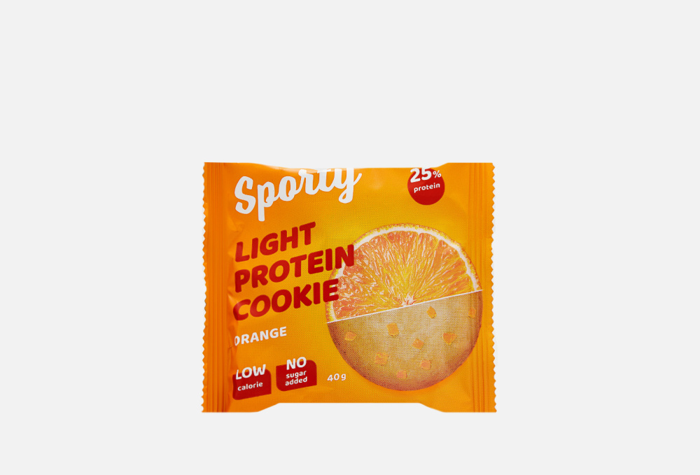 Печенье обогащенное белком Апельсин SPORTY Protein Light 40 гр