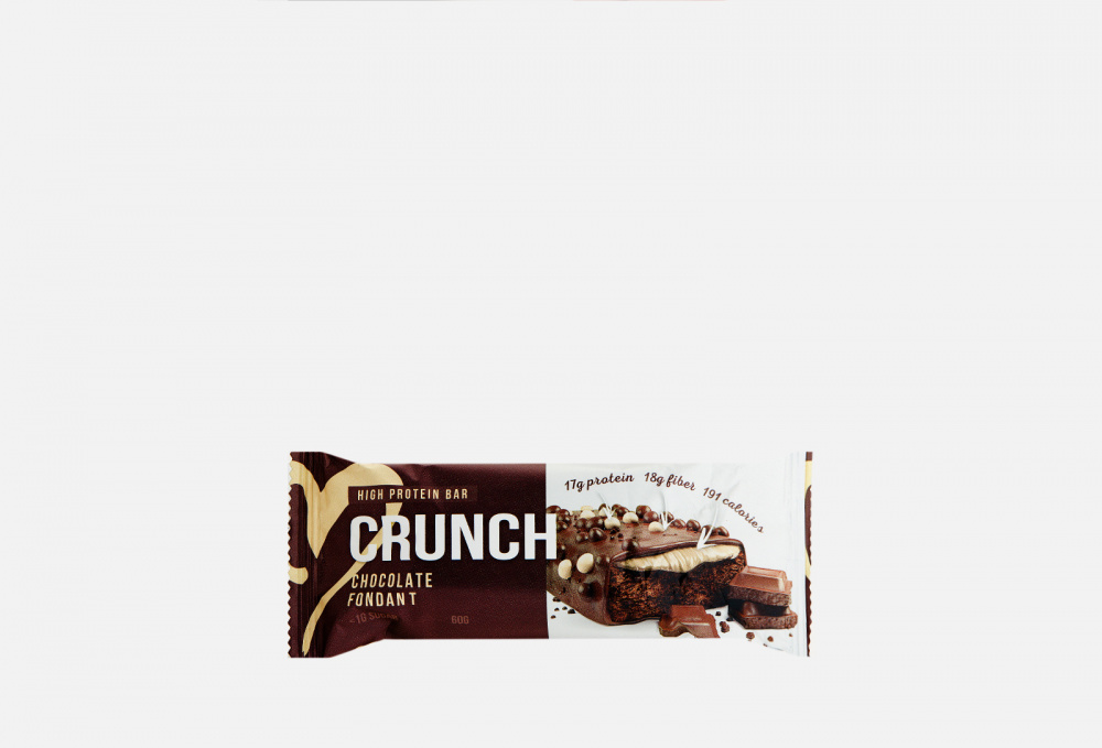 Четырёхслойный протеиновый батончик BOOTYBAR Crunch Bar Шоколадный Фондан 60 гр