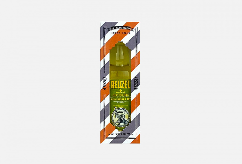 Купить Шампунь 3 в 1 для волос с маслом чайного дерева для мужчин в подарочной упаковке, REUZEL