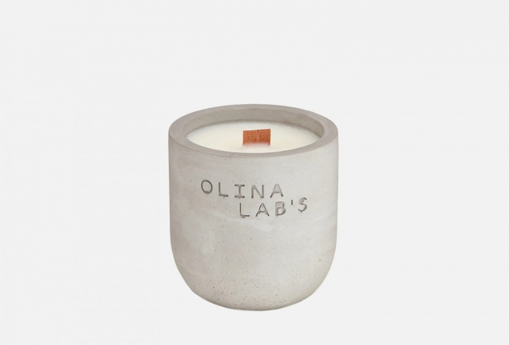 Свеча ароматическая в бетонном стакане OLINALAB'S Luxury Life 200 мл