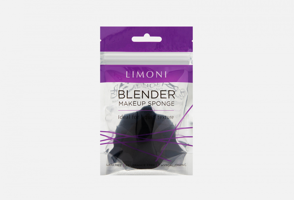 Cпонж для макияжа LIMONI Blender Makeup Sponge Black