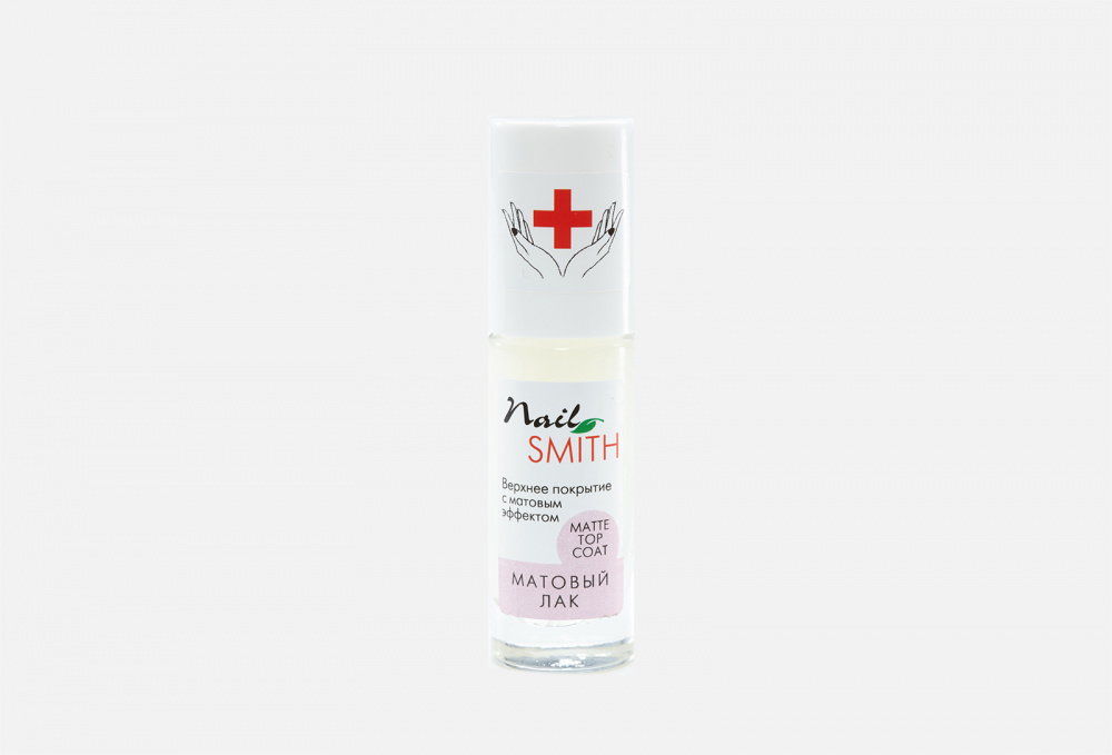 фото Верхнее покрытие с матовым эффектом для ногтей nail smith