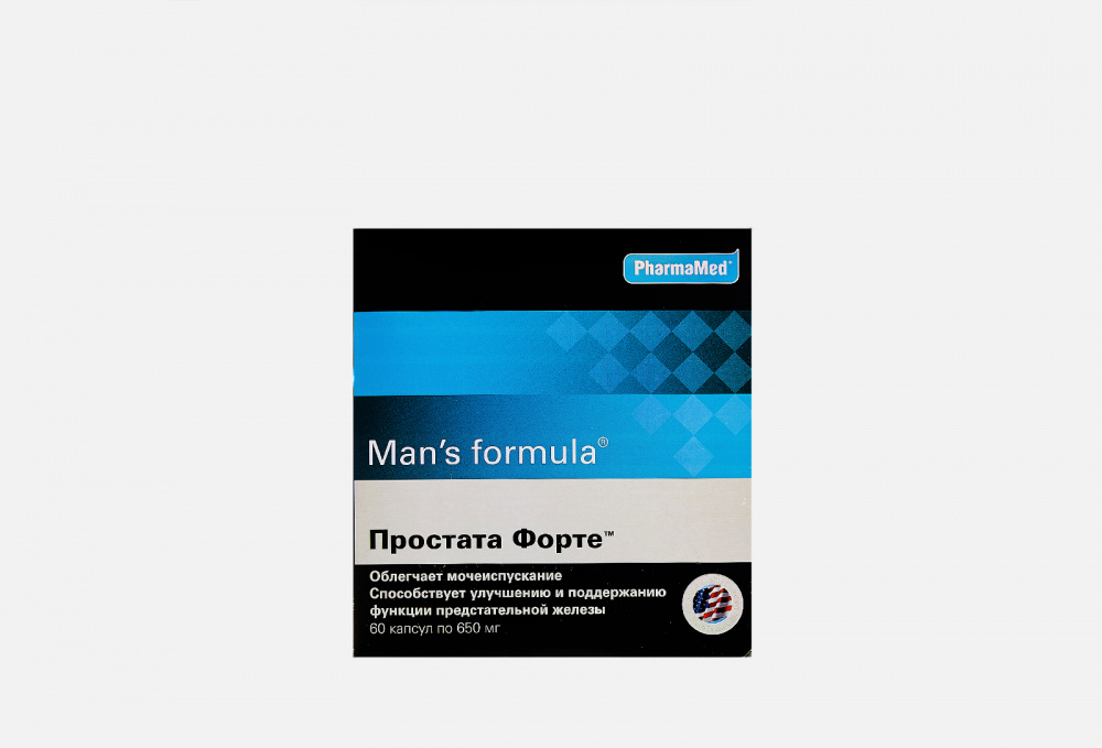 БАД для мужского здоровья MAN'S FORMULA Простата Форте Витамин Е, Цинк, Медь 60 шт