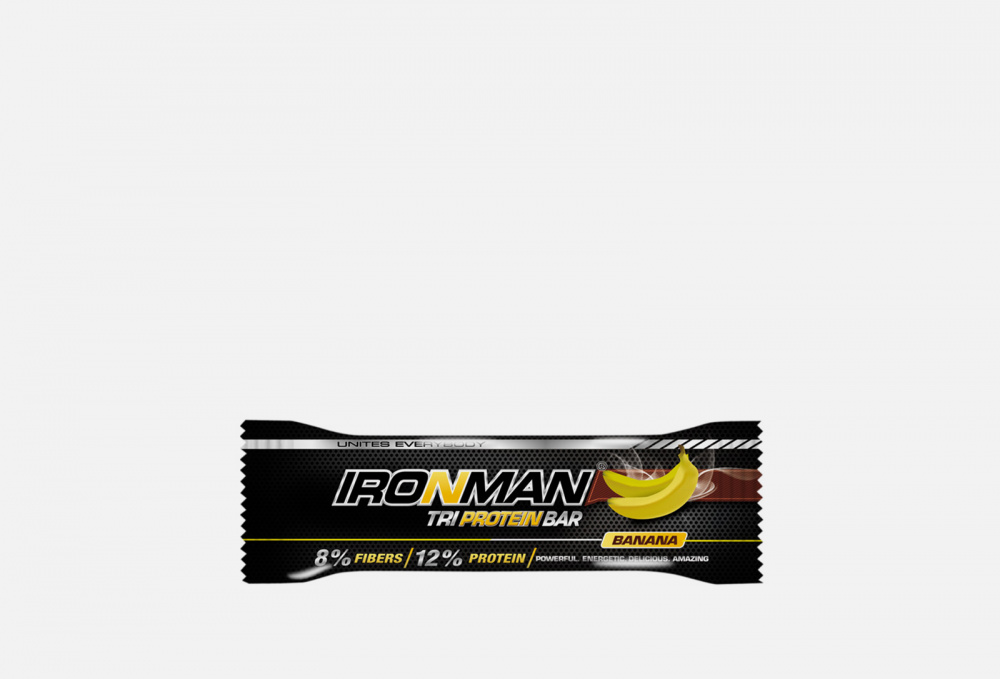 Протеиновый батончик IRONMAN Tri Protein Bar Banana And Dark Glaze 50 гр