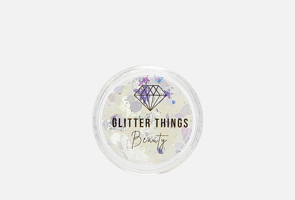 фото Гель-блестки для лица,тела, волос glitter things beauty