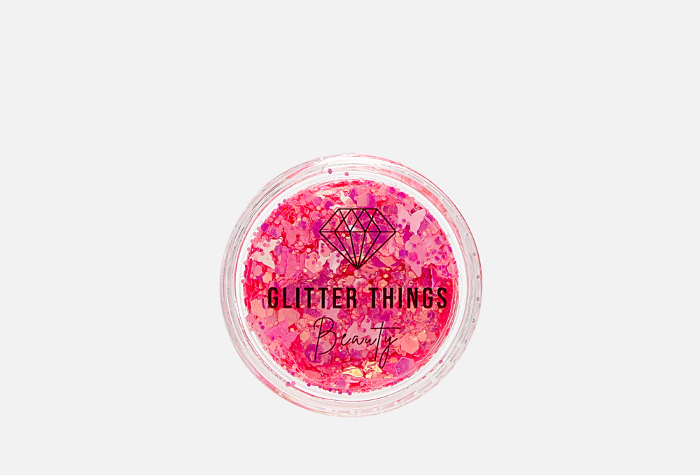 фото Гель-блестки для лица,тела, волос glitter things beauty