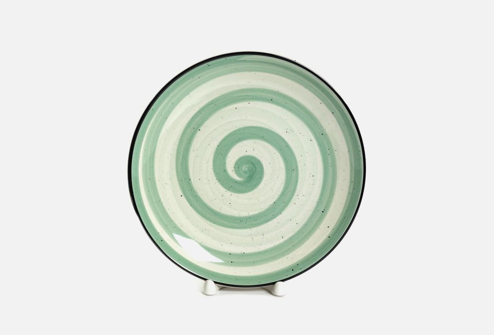 Тарелка мелкая 19 см ELRINGTON, цвет зеленый - фото 1