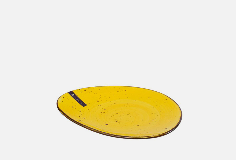 Тарелка мелкая SAMOLD, цвет желтый - фото 1