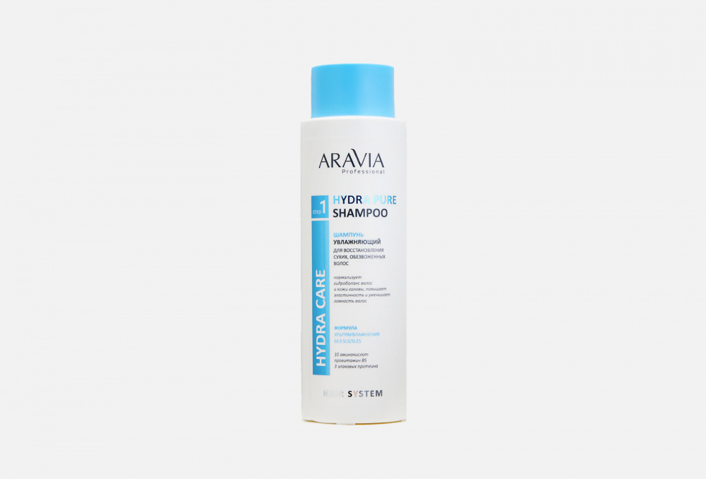 Купить Увлажняющий Шампунь для восстановления сухих обезвоженных волос, ARAVIA PROFESSIONAL