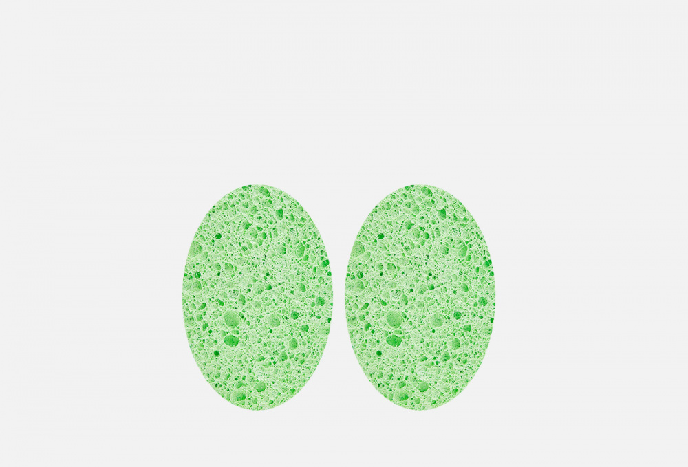 Спонжи для умывания SHINEWELL, цвет зеленый - фото 1