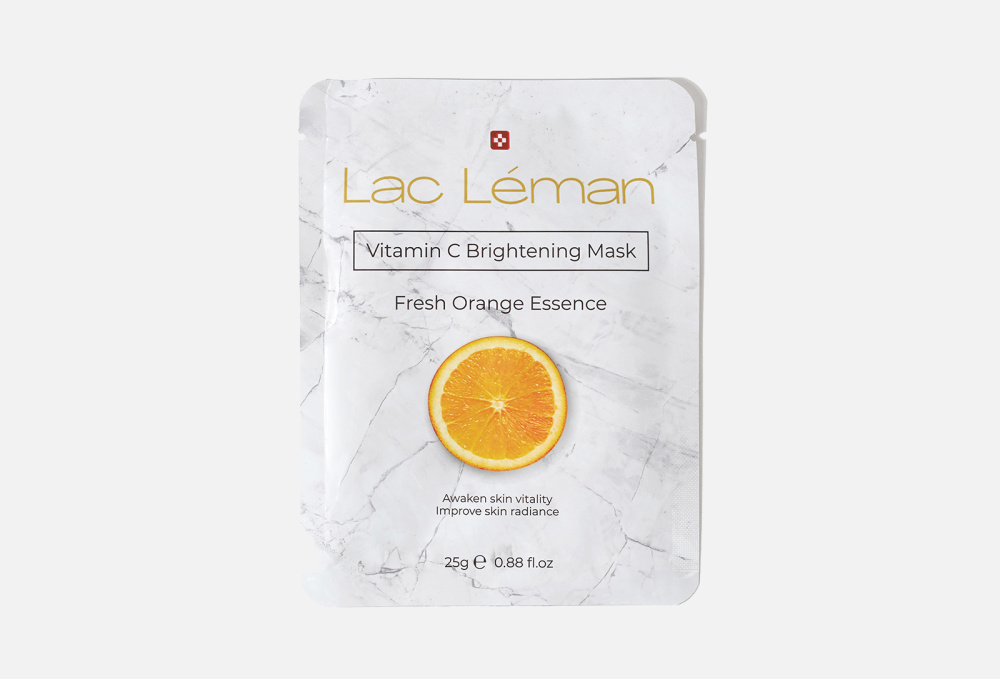 Осветляющая тканевая маска для лица LAC LEMAN Vitamin C 25 гр