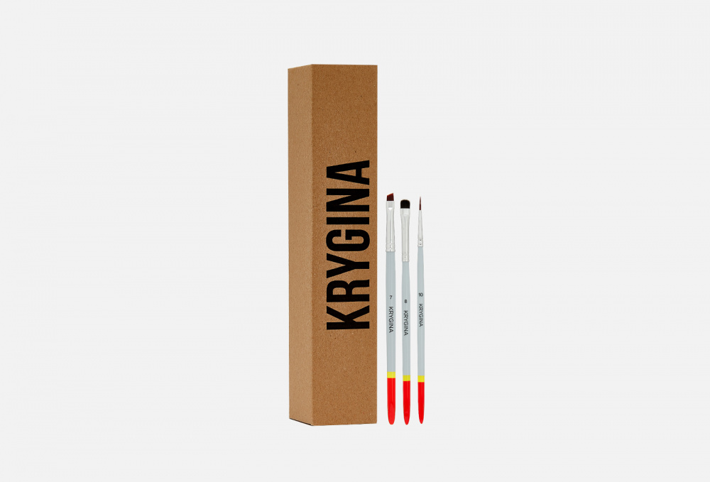 цена Набор кистей KRYGINA COSMETICS Brushes Kit Graphic 1 шт