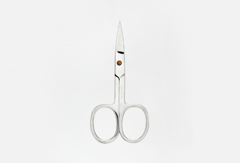 Ножницы маникюрные для ногтей DI VALORE Manicure Scissors/ For Nails/ Shiny/ Length / Straight Blades 1 шт