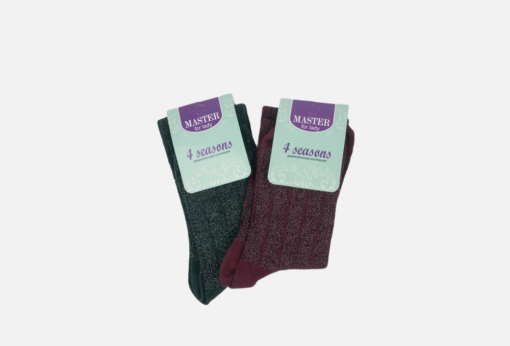 фото Комплект женских носков с люрексом master socks