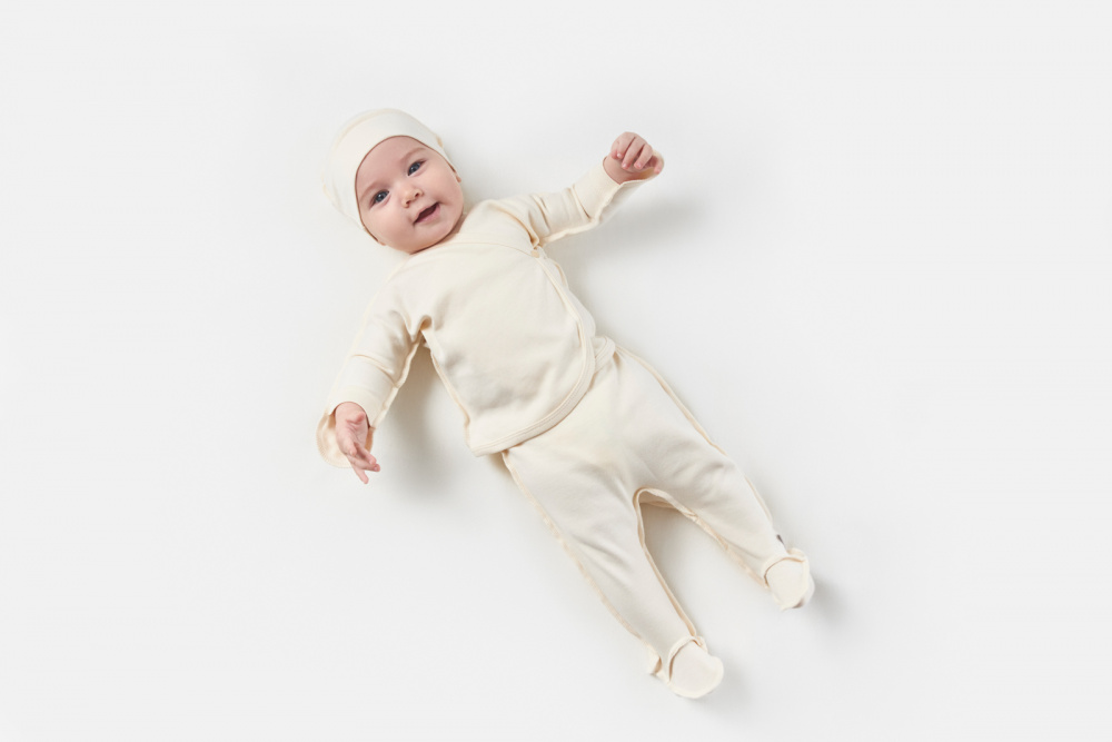 Комплект детской одежды LEMIVE Интерлок, Молочный 20-62 размер