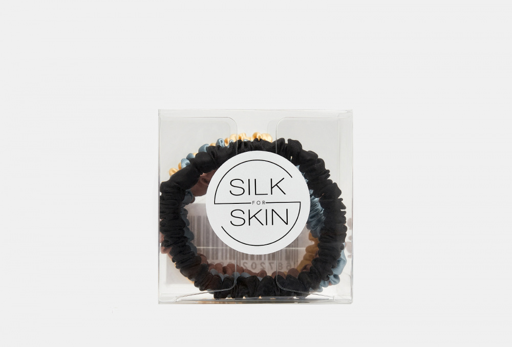 Шелковые резинки для волос SILK FOR SKIN 4 Цвета 4 шт