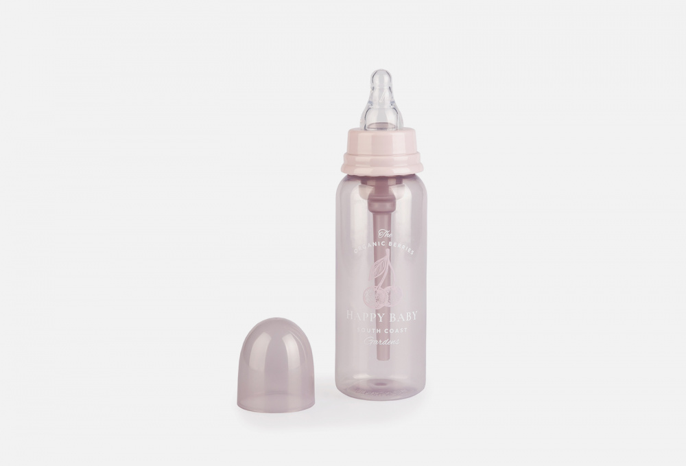 Бутылочка для кормления с силиконовой соской HAPPY BABY