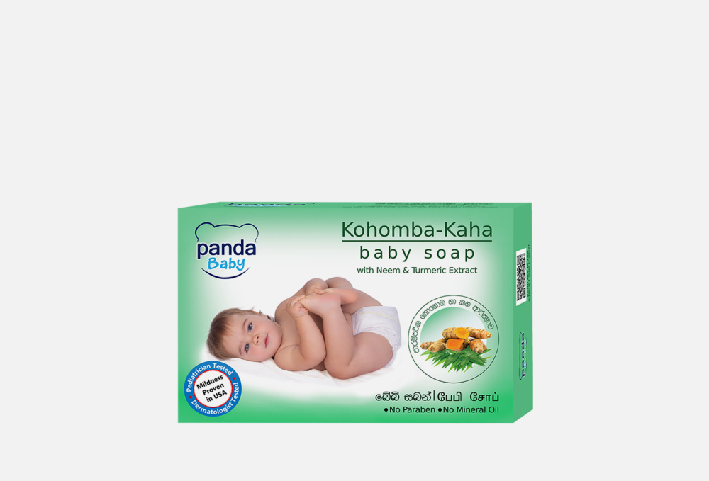 Твердое мыло NATURES SECRETS PANDA BABY Kohomba-kaha Baby Soap 75 гр