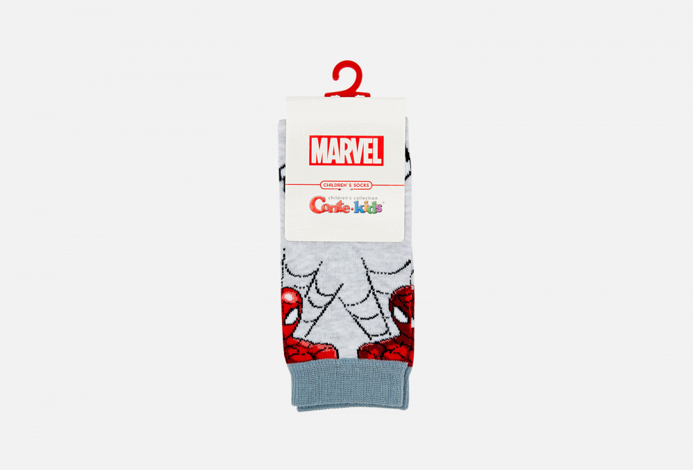 Носки детские CONTE-KIDS Spiderman, Светло Серый 24-26 размер