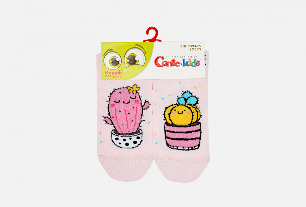 Носки детские CONTE-KIDS Веселые Ножки, Светло Розовый 33-35 размер