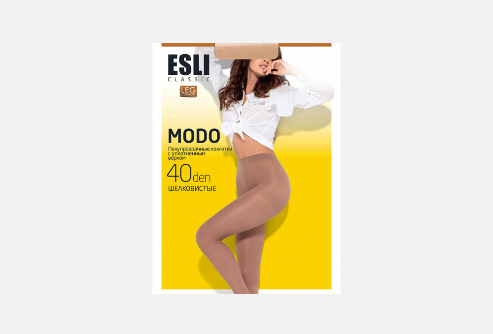 Колготки ESLI Modo Светлые Телесные 40 Den 5 размер
