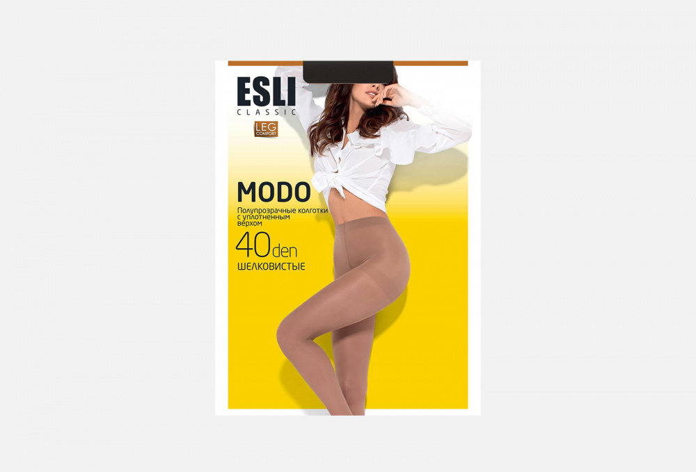 Колготки ESLI Modo Черные 40 Den 5 размер