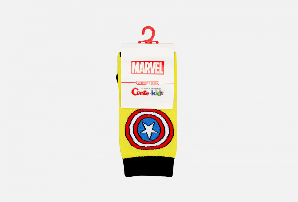 Носки детские CONTE-KIDS Marvel, Желтый 33-35 размер