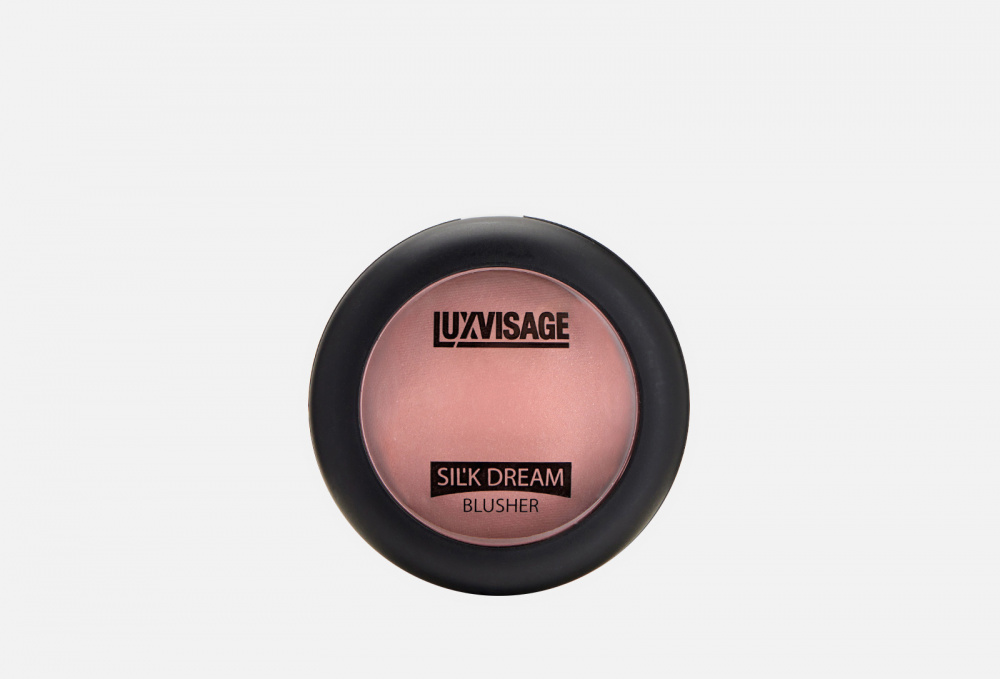 Компактные сатиновые румяна для лица LUXVISAGE, цвет розовый - фото 1