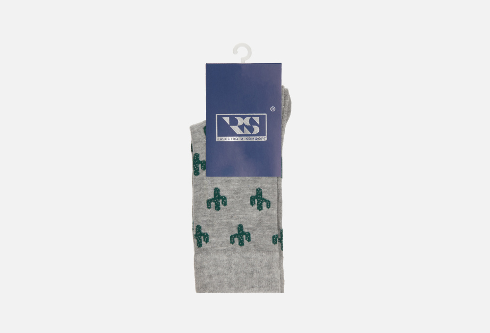 Носки R&S Зеленые Кактусы 40-44 размер